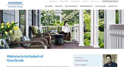 Desktop Screenshot of novascotia.archadeck.com