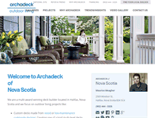 Tablet Screenshot of novascotia.archadeck.com