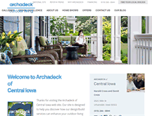 Tablet Screenshot of central-iowa.archadeck.com