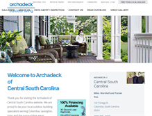 Tablet Screenshot of central-south-carolina.archadeck.com