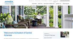 Desktop Screenshot of central-arkansas.archadeck.com