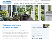 Tablet Screenshot of central-arkansas.archadeck.com