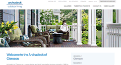 Desktop Screenshot of clemson.archadeck.com