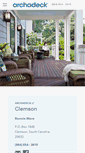Mobile Screenshot of clemson.archadeck.com
