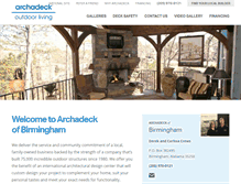 Tablet Screenshot of birmingham.archadeck.com
