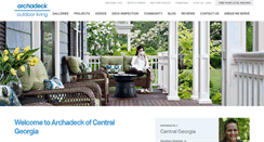 Desktop Screenshot of central-georgia.archadeck.com
