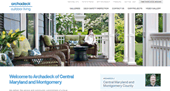 Desktop Screenshot of central-maryland.archadeck.com