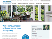 Tablet Screenshot of central-maryland.archadeck.com