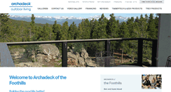 Desktop Screenshot of foothills.archadeck.com