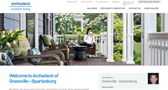 Desktop Screenshot of greenville-spartanburg.archadeck.com